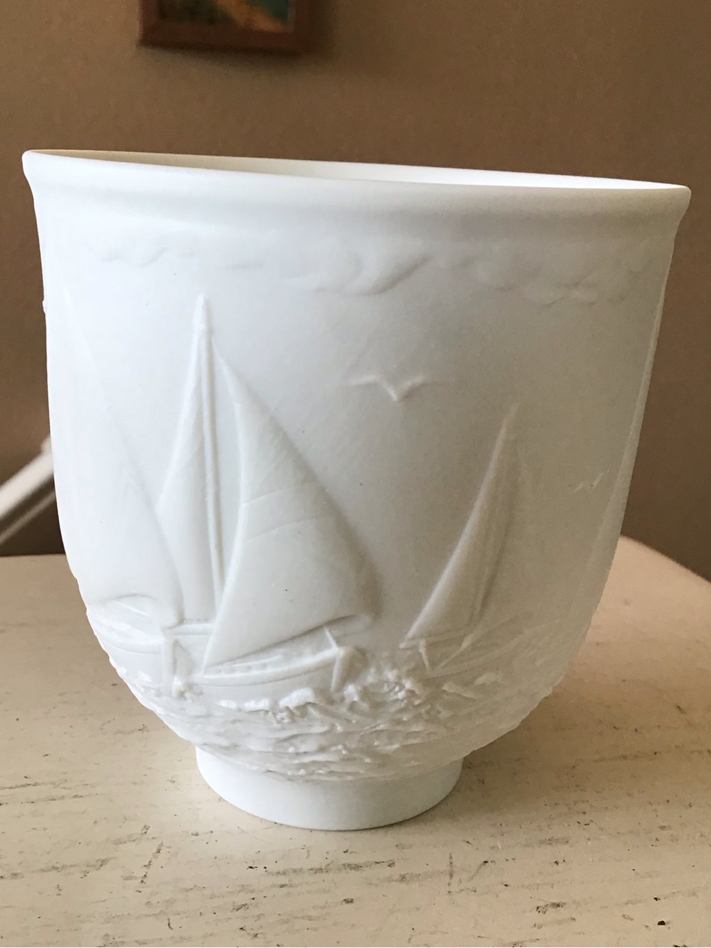Vintage 1997 Lladro Collectors Society Sailing the Seas Votive Candle Holder - Picture 2 of 6